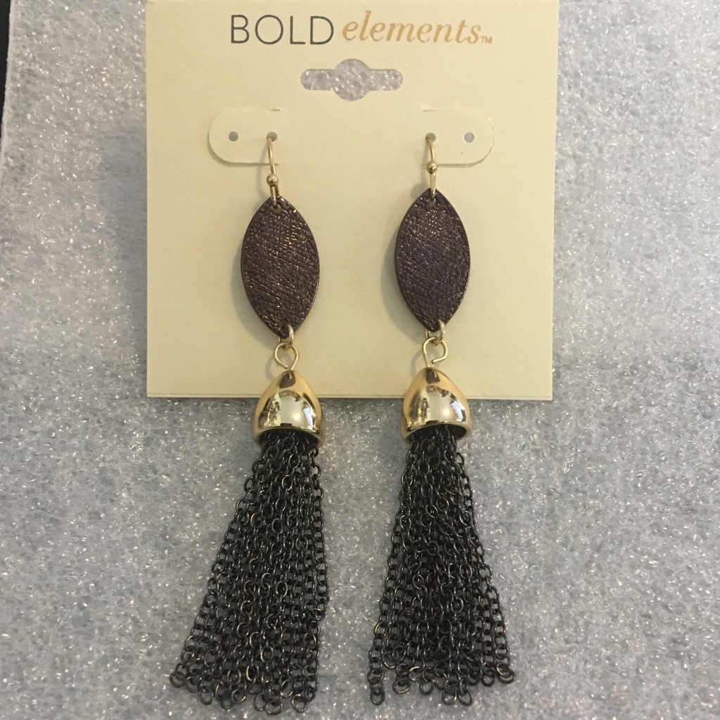Bold Elements~ Dangling Drop Earrings